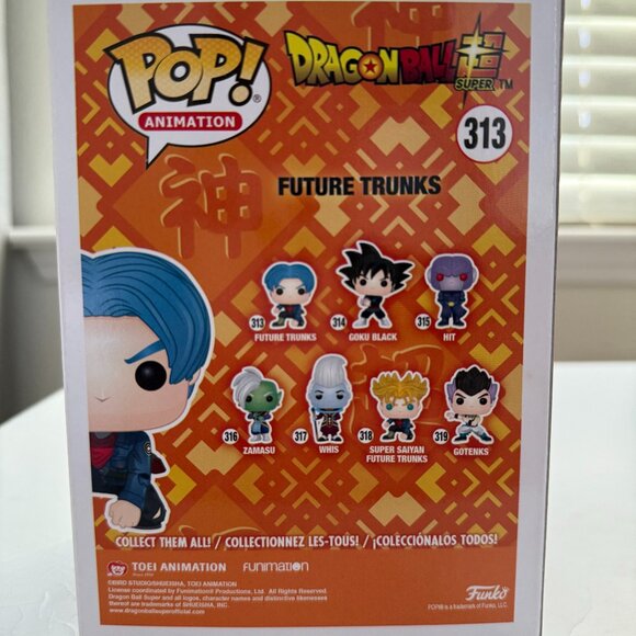 Funko POP! Animation: Future Trunks #313| Dragon Ball Super Vinyl Figure | BNIB - Picture 3 of 3